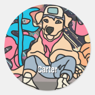 Adesivo Cachorro Retroativo da Rua Relaxada Engraçado