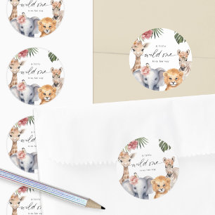 Adesivo Cachorro Safari Bebê Animais Rapariga Chá