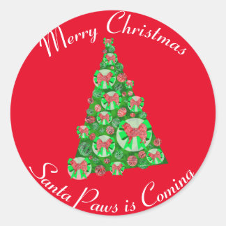 Adesivo Cachorro Sammy Samoyed Silhoule Árvore de Natal Ve