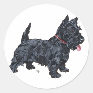 Adesivo Cachorro Scottie Espirituoso