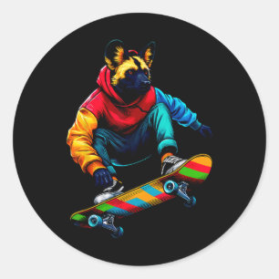 Adesivo Cachorro Selvagem Africano Funky Legal Andando de