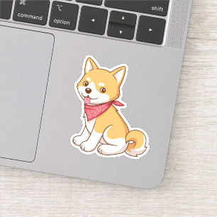 Adesivo Cachorro Shiba Inu Fofinho