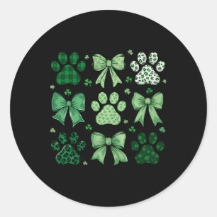 Adesivo Cachorro St Patricks Coquette Pata do Paddy Irland