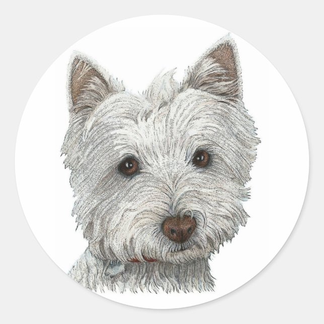 Adesivo Cachorro Westie (Frente)