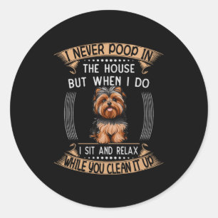 Adesivo Cachorro Yorkie O Coisas Pai de Estimação Preço Yo