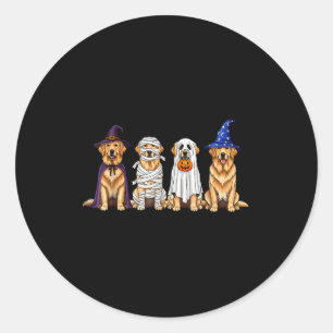 Adesivo Cachorros Amantes do Golden Retriever Fantasma de