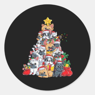 Adesivo Cachorros Bonitos Adormecem Feliz Natal Engraçado 