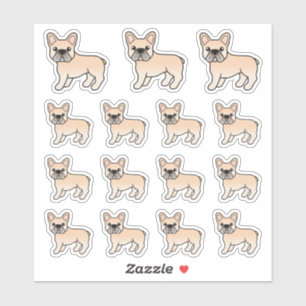 Adesivo Cachorros de Cartoon de Cachorro-Grande Francês