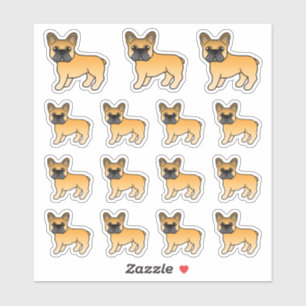 Adesivo Cachorros de Cartoon Franceses