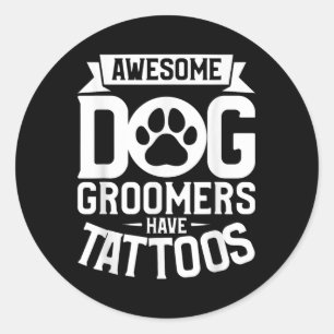 Adesivo Cachorros Fantásticos Têm Tatuagens Tatuando Lover