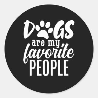 Adesivo cachorros são minhas pessoas favoritas