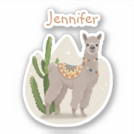 Adesivo Cacto de Llama de Festa