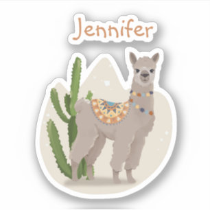 Adesivo Cacto de Llama de Festa