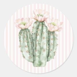 Adesivo Cacto Rosa do Deserto