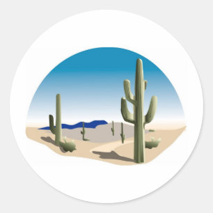 Adesivo Cactus Prairie Scene