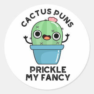Adesivo Cactus Puns Pickles Meu Rico Cute Plantas Pun