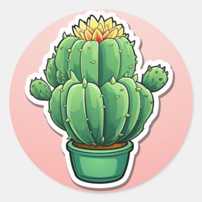 Adesivo Cactus Sticker (Frente)