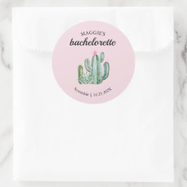 Adesivo Cactus Succulent Desert Bachelorette Favor