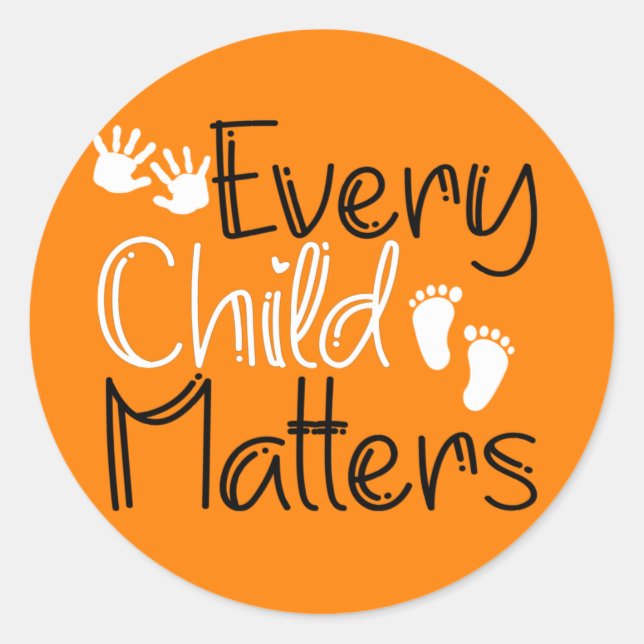 Adesivo Cada Criança Importa, Dia Laranja Laranja (Frente)