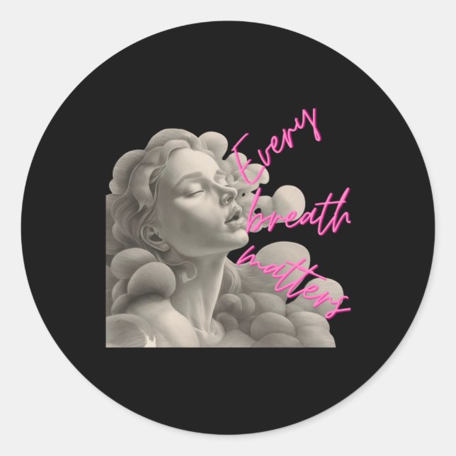 Adesivo Cada Respiração É Dotada Por Divertimento Do Vesti (Frente)