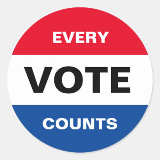 Adesivo Cada Voto Conta Vinheta