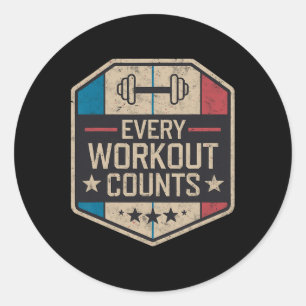 Adesivo Cada Workout Conta Engraçada Ditos De Gym Motivado