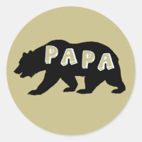 Cadeau de fête des pères Papa Bear Vintage