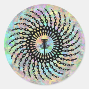 Adesivo Cadeias de cesta de golfe de disco