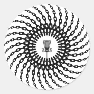 Adesivo Cadeias de cestos de golfe de disco