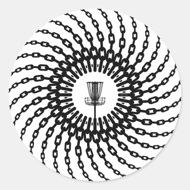 Adesivo Cadeias de cestos de golfe de disco (Frente)