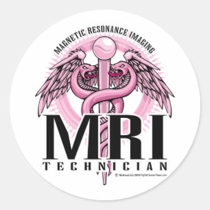 Adesivo Caduceus cor-de-rosa de MRI