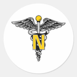 Adesivo Caduceus da enfermeira