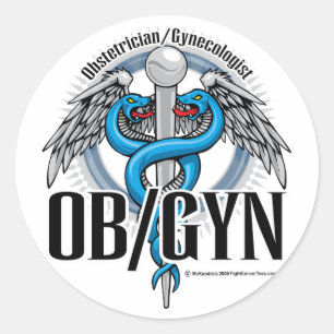 Adesivo Caduceus do azul de OB/GYN
