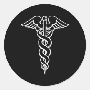 Adesivo Caduceus Símbolo Enfermeiro Médico Rn Np Na Hospit