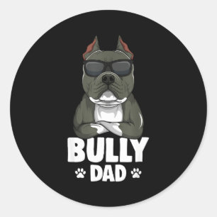 Adesivo Cães American Bully Pai Homens Pai 