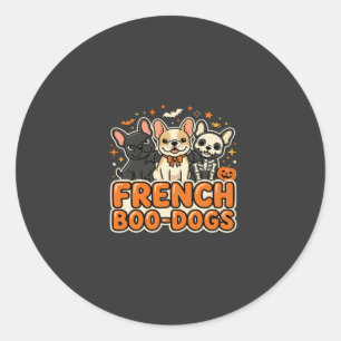 Adesivo Cães Boo Franceses Desenho de Bulldog Francês de H