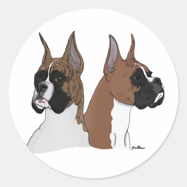 Adesivo Cães Boxer (Frente)
