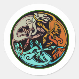 Adesivo Cães celtas