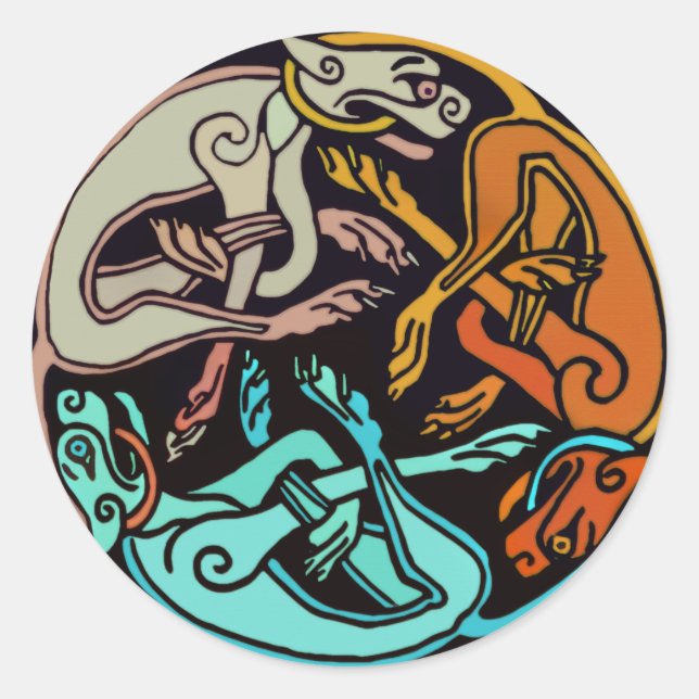 Adesivo Cães Célticos (Frente)