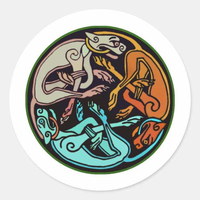 Adesivo Cães Célticos (Frente)