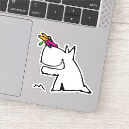 Adesivo Cães com Dragonfly Doodle
