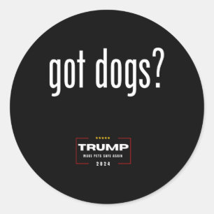 Adesivo Cães Comendo Os Gatos Dos Cães - Trump Torna Anima