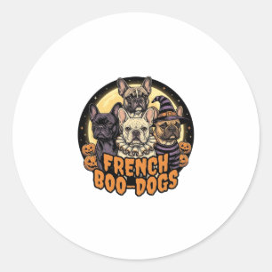 Adesivo Cães de Boo Franceses Design de Bulldog Francês de