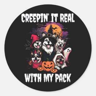 Adesivo Cães de Halloween