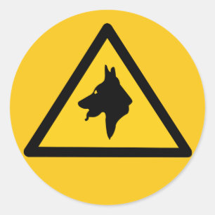 Adesivo Cães de polícia do RAF na patrulha (1), sinal de