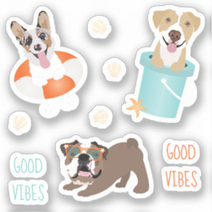 Adesivo Cães de Praia Boas Víbias