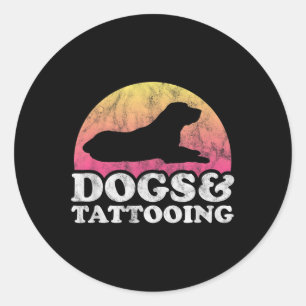 Adesivo Cães E Mulheres Em Tatuagem Cão E Tatuagem