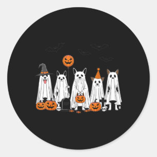 Adesivo Cães Fantasmas de Halloween Design de Desenho Anim