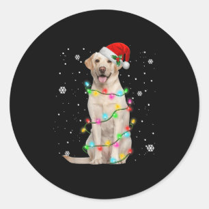 Adesivo Cães Labrador Retriever Árvore Suéter de Natal Xma