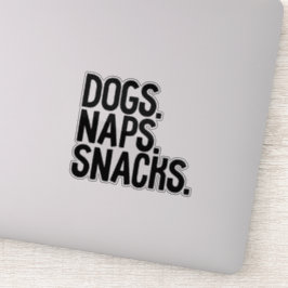 Adesivo Cães Naps Snacks
